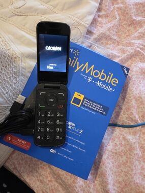 Alcatel MyFlip 2 Black Flip Phone with T-Mobile